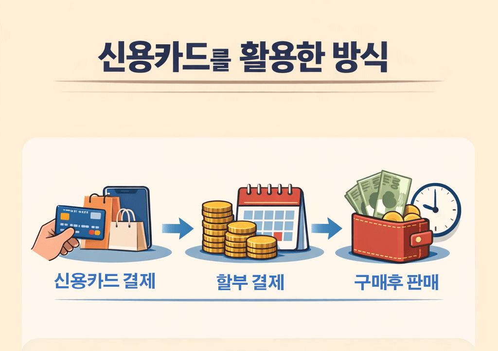 신용카드 결제 구조와 할부 상환 방식 설명 이미지
